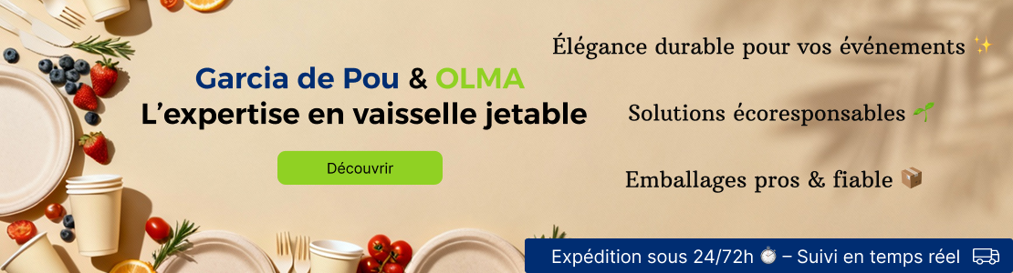 Garcia de Pou et OLMA - L'expertise en vaisselle jetable.
